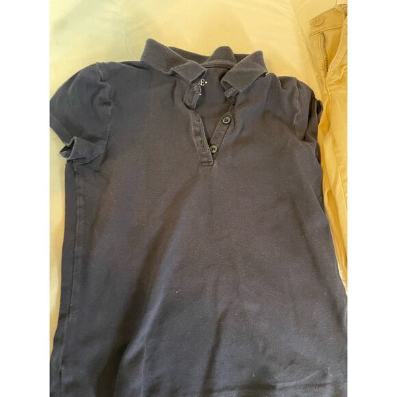 Girl's 8 School Uniform Khaki Pant Navy Polo GUC The Children's Place - Picture 5 of 7